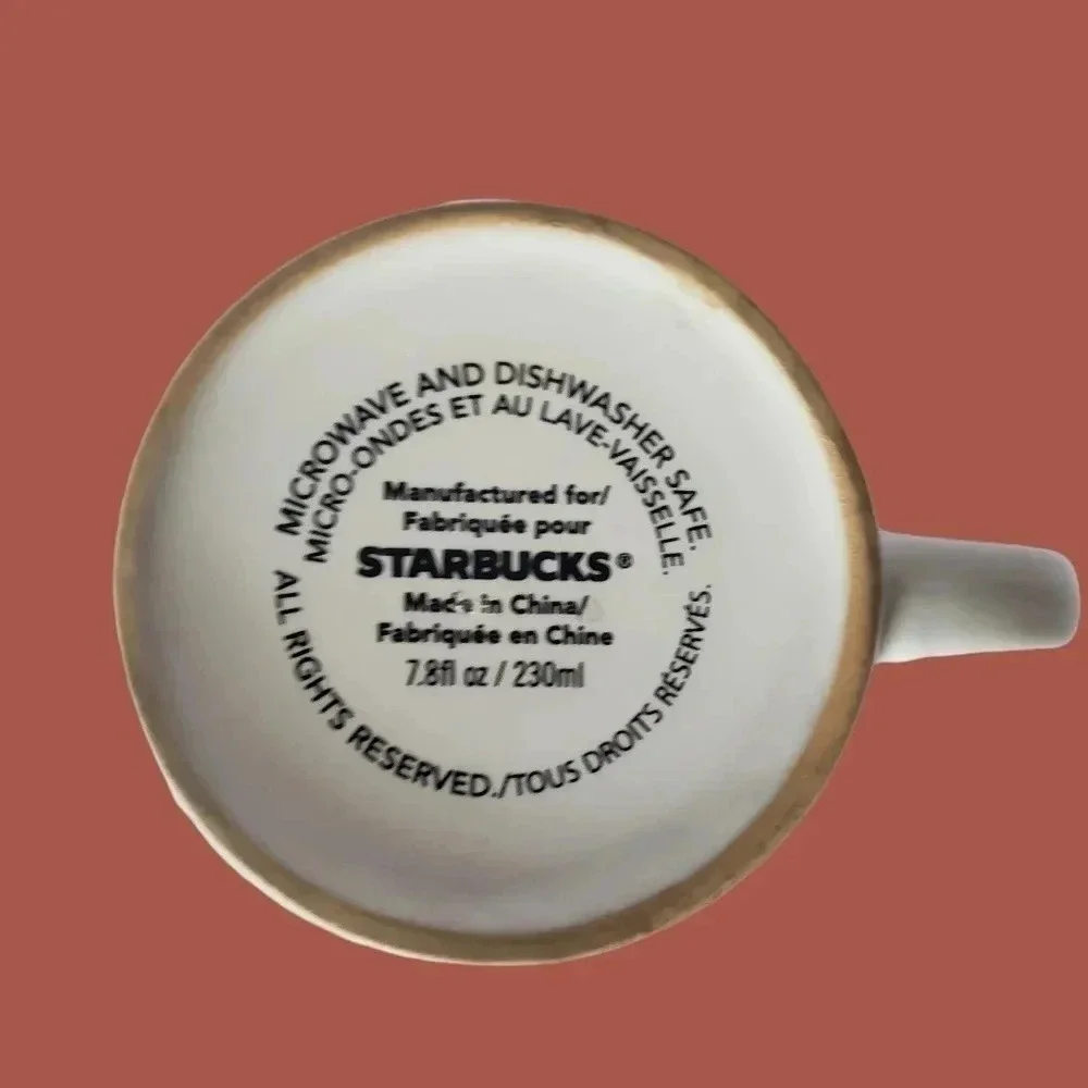 -Starbucks mug red heart white